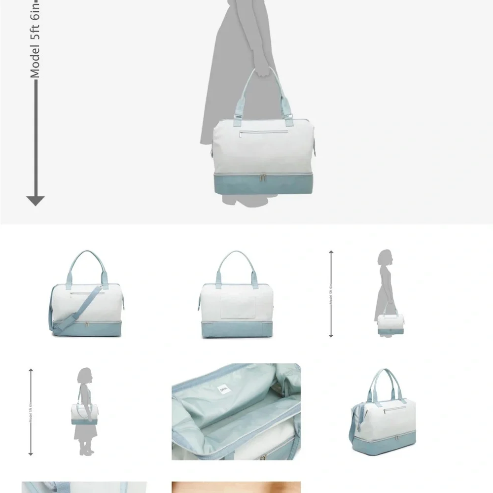 DSW White and Blue Bag